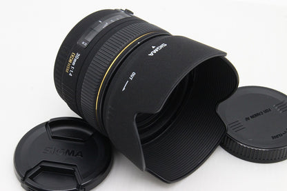 美品 SIGMA シグマ 30mm F1.4 EX DC HSM Canon キヤノン EFマウント APS-C 単焦点レンズ 元箱付 260129u