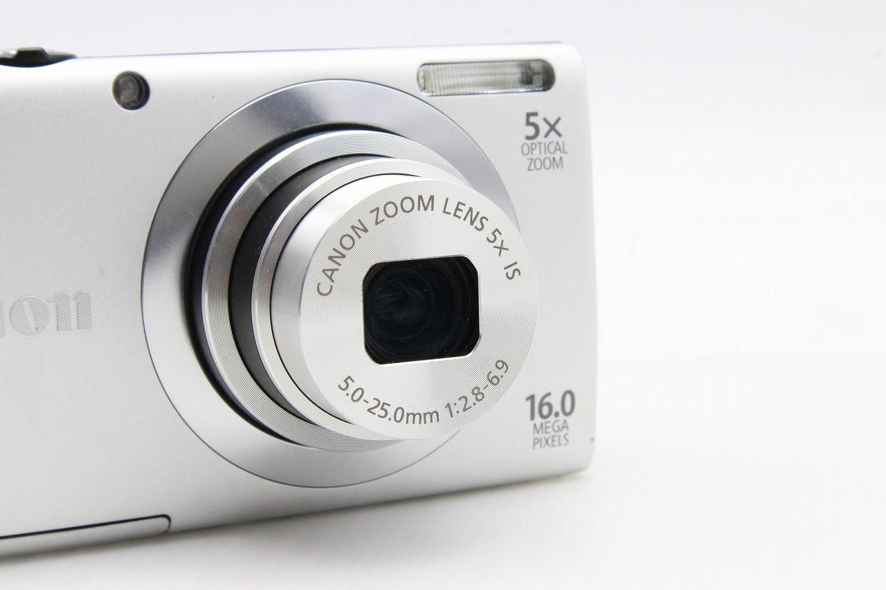 美品 Canon キヤノン PowerShot A2400 IS コンパクトデジタルカメラ シルバー 260131d