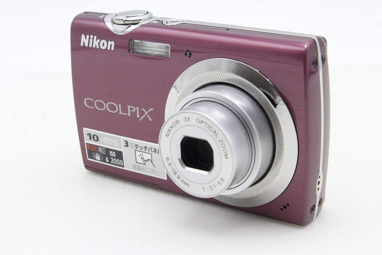 良品 Nikon ニコン COOLPIX S230 コンパクトデジタルカメラ パープル 元箱付 260129m