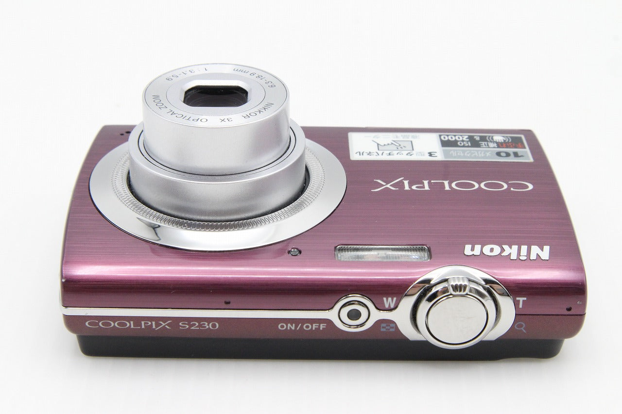 良品 Nikon ニコン COOLPIX S230 コンパクトデジタルカメラ パープル 元箱付 260129m