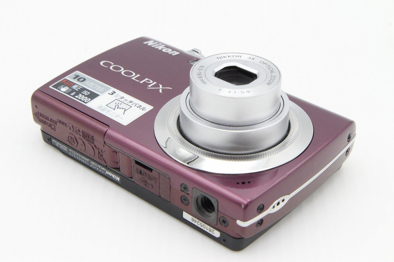 良品 Nikon ニコン COOLPIX S230 コンパクトデジタルカメラ パープル 元箱付 260129m