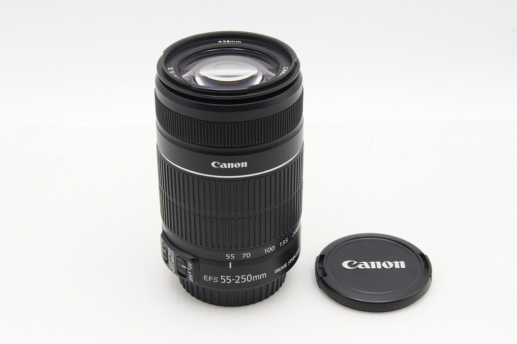 美品 Canon キヤノン EF-S 55-250mm F4-5.6 IS II APS-C ズームレンズ 260129e