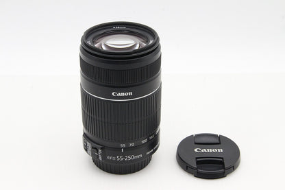 美品 Canon キヤノン EF-S 55-250mm F4-5.6 IS II APS-C ズームレンズ 260131b