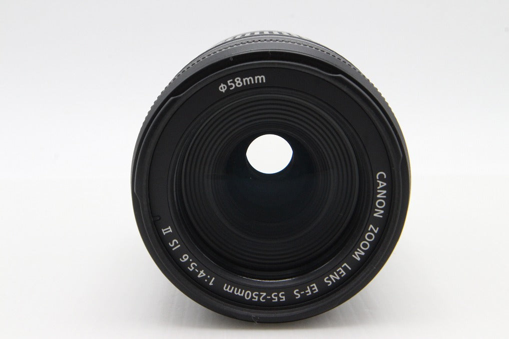 美品 Canon キヤノン EF-S 55-250mm F4-5.6 IS II APS-C ズームレンズ 260131b