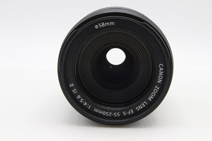 Canon キヤノン EF-S 55-250mm F4-5.6 IS II APS-C ズームレンズ 260131p