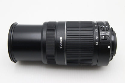 美品 Canon キヤノン EF-S 55-250mm F4-5.6 IS II APS-C ズームレンズ 260131b