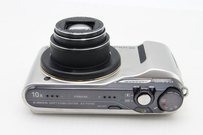 良品 CASIO カシオ EXILIM EX-FH100 コンパクトデジタルカメラ シルバー 260203k