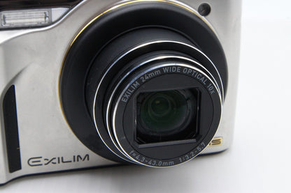 良品 CASIO カシオ EXILIM EX-FH100 コンパクトデジタルカメラ シルバー 260203k