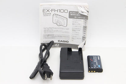 良品 CASIO カシオ EXILIM EX-FH100 コンパクトデジタルカメラ シルバー 260203k