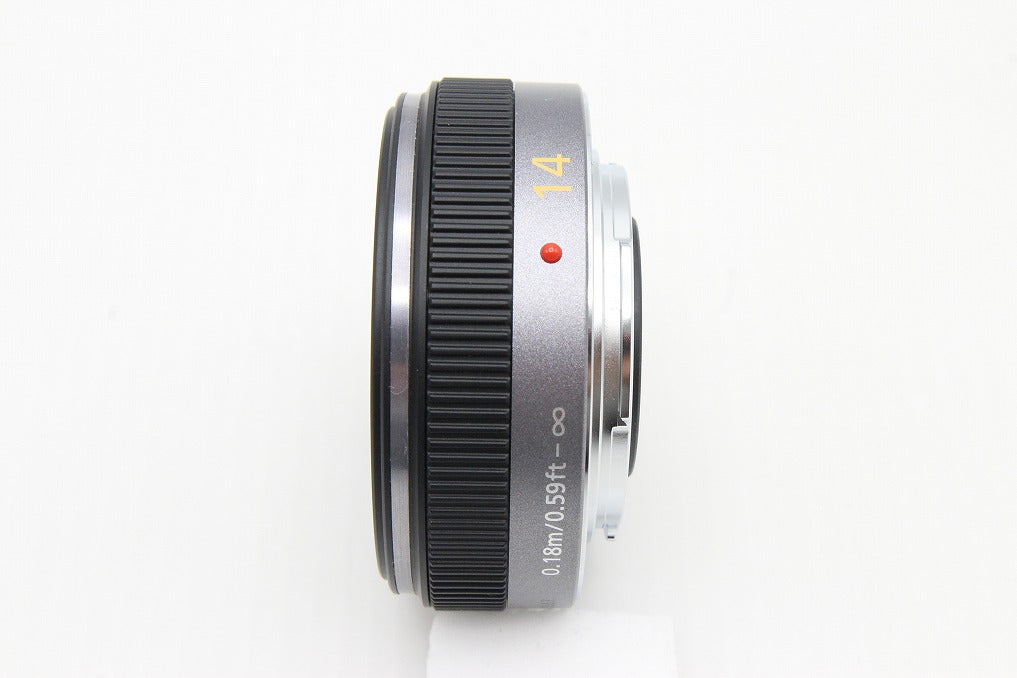 美品 Panasonic パナソニック LUMIX G 14mm F2.5 ASPH. H-H014 広角パンケーキレンズ マイクロフォーサーズ 260131i