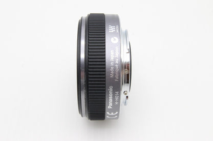 美品 Panasonic パナソニック LUMIX G 14mm F2.5 ASPH. H-H014 広角パンケーキレンズ マイクロフォーサーズ 260131i