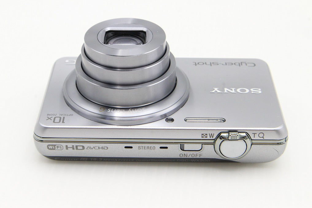 美品 SONY ソニー Cyber-shot DSC-WX200 コンパクトデジタルカメラ シルバー 元箱付 260203a