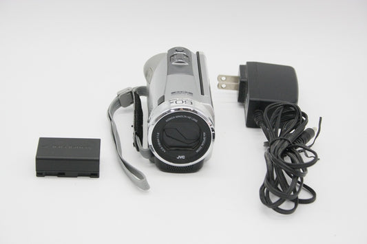 良品 JVC ケンウッド Everio GZ-E242-S デジタルビデオカメラ シルバー 260910g