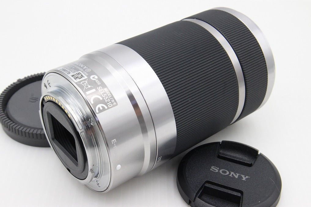 美品 SONY ソニー E 55-210mm F4.5-6.3 OSS SEL55210 Eマウント APS-C ズームレンズ フード付 260202f