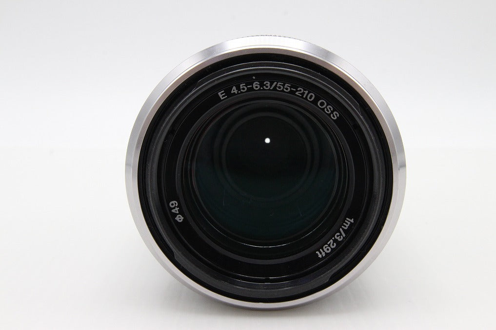 美品 SONY ソニー E 55-210mm F4.5-6.3 OSS SEL55210 Eマウント APS-C ズームレンズ フード付 260202f