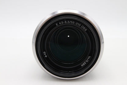 美品 SONY ソニー E 55-210mm F4.5-6.3 OSS SEL55210 Eマウント APS-C ズームレンズ フード付 260202f