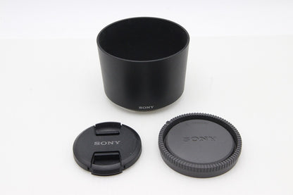 美品 SONY ソニー E 55-210mm F4.5-6.3 OSS SEL55210 Eマウント APS-C ズームレンズ フード付 260202f