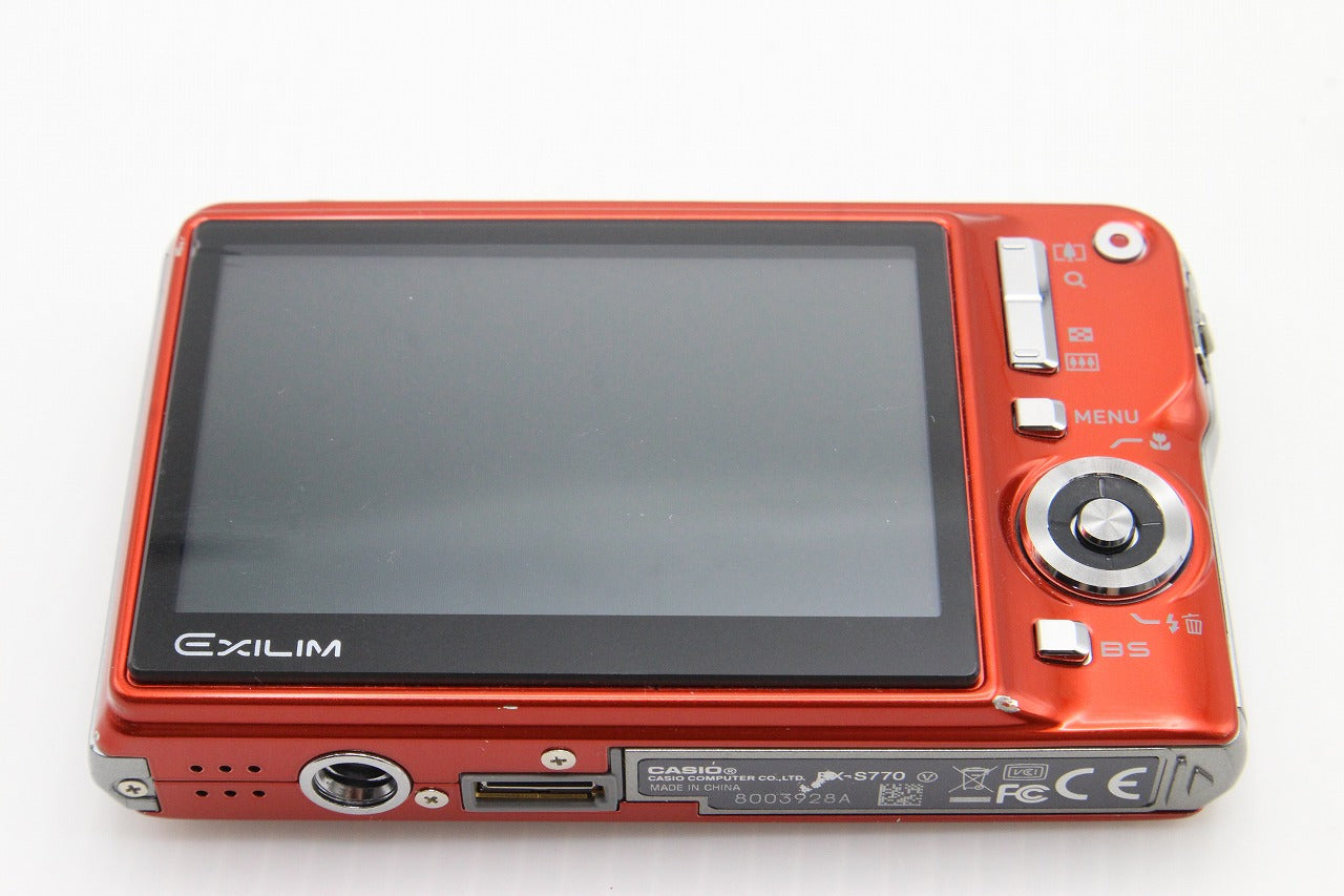 良品 CASIO カシオ EXILIM EX-S770 コンパクトデジタルカメラ レッド 元箱付 260203p