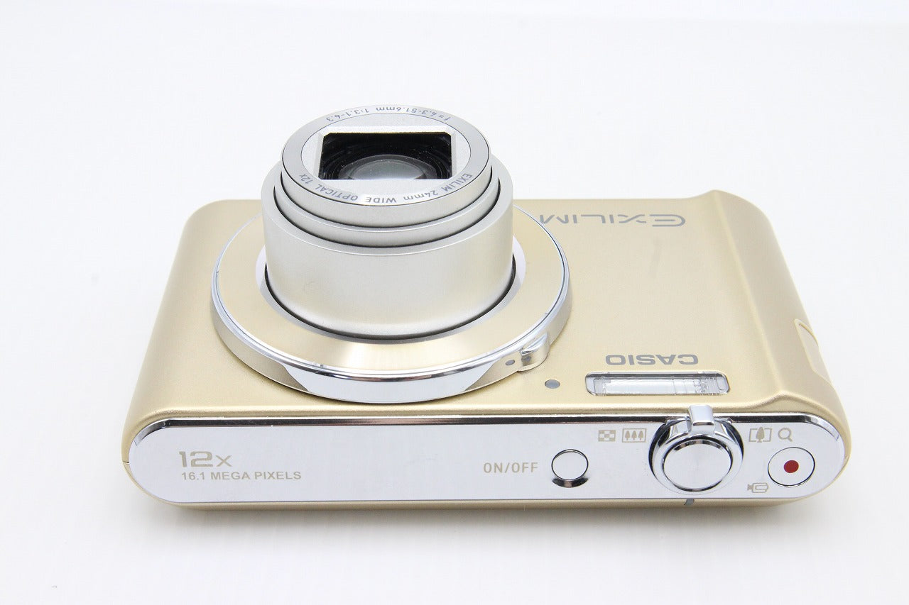 良品 CASIO カシオ EXILIM EX-ZS190 コンパクトデジタルカメラ ゴールド 元箱付 260203b