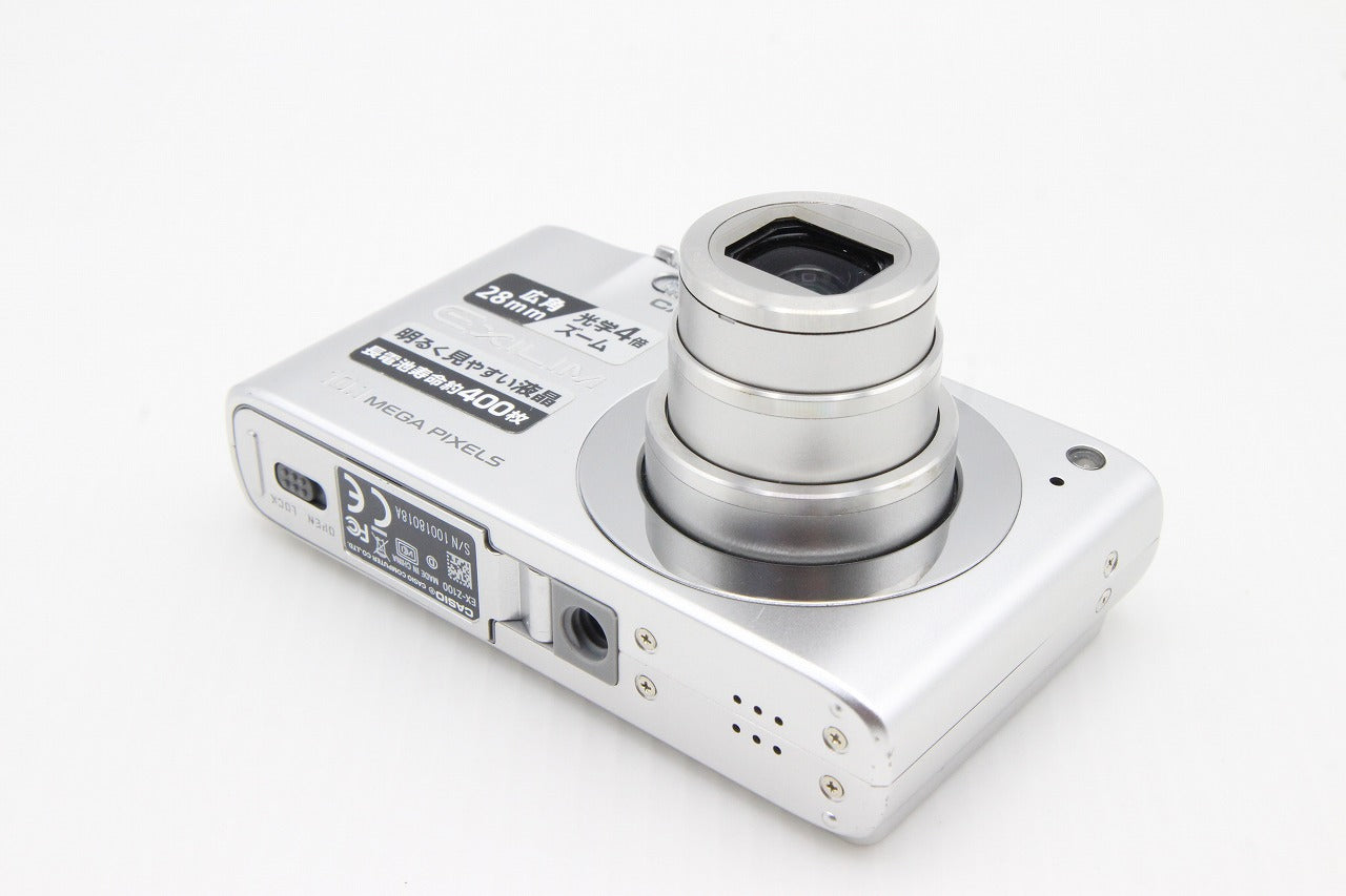 良品 CASIO カシオ EXILIM EX-Z100 コンパクトデジタルカメラ シルバー 元箱付 260203c