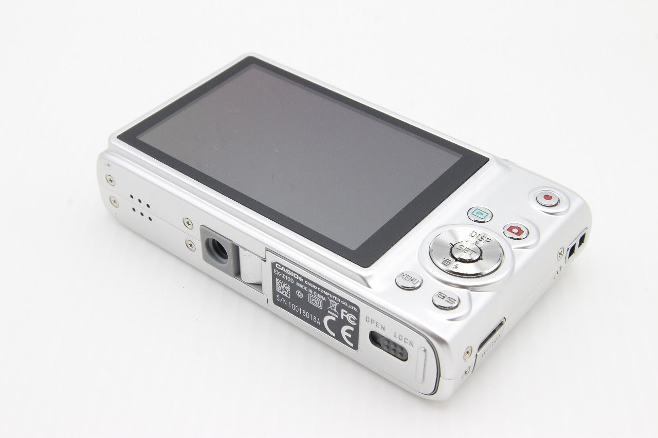 良品 CASIO カシオ EXILIM EX-Z100 コンパクトデジタルカメラ シルバー 元箱付 260203c