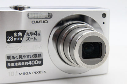 良品 CASIO カシオ EXILIM EX-Z100 コンパクトデジタルカメラ シルバー 元箱付 260203c