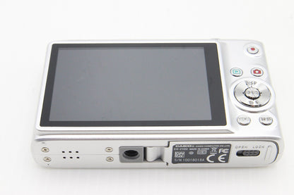良品 CASIO カシオ EXILIM EX-Z100 コンパクトデジタルカメラ シルバー 元箱付 260203c