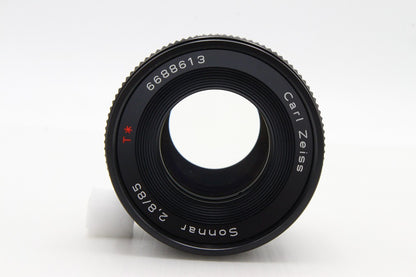 良品 CONTAX Carl Zeiss Sonnar T* 85mm F2.8 AEJ ヤシコンマウント CY Mount 単焦点レンズ フィルター付 260203ag