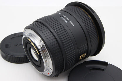 良品 SIGMA シグマ AF 10-20mm F4-5.6 EX DC HSM Canon EFマウント APS-C ズームレンズ フード付 260203af