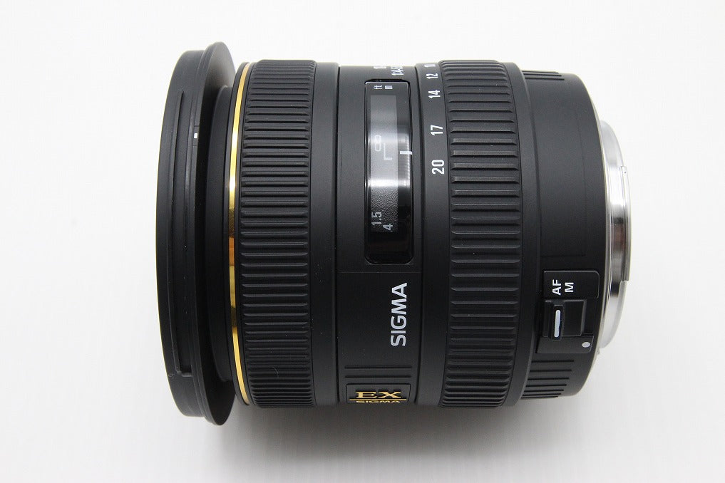 良品 SIGMA シグマ AF 10-20mm F4-5.6 EX DC HSM Canon EFマウント APS-C ズームレンズ フード付 260203af