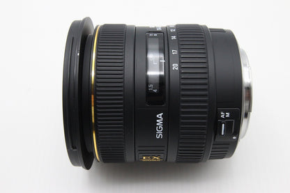 良品 SIGMA シグマ AF 10-20mm F4-5.6 EX DC HSM Canon EFマウント APS-C ズームレンズ フード付 260203af