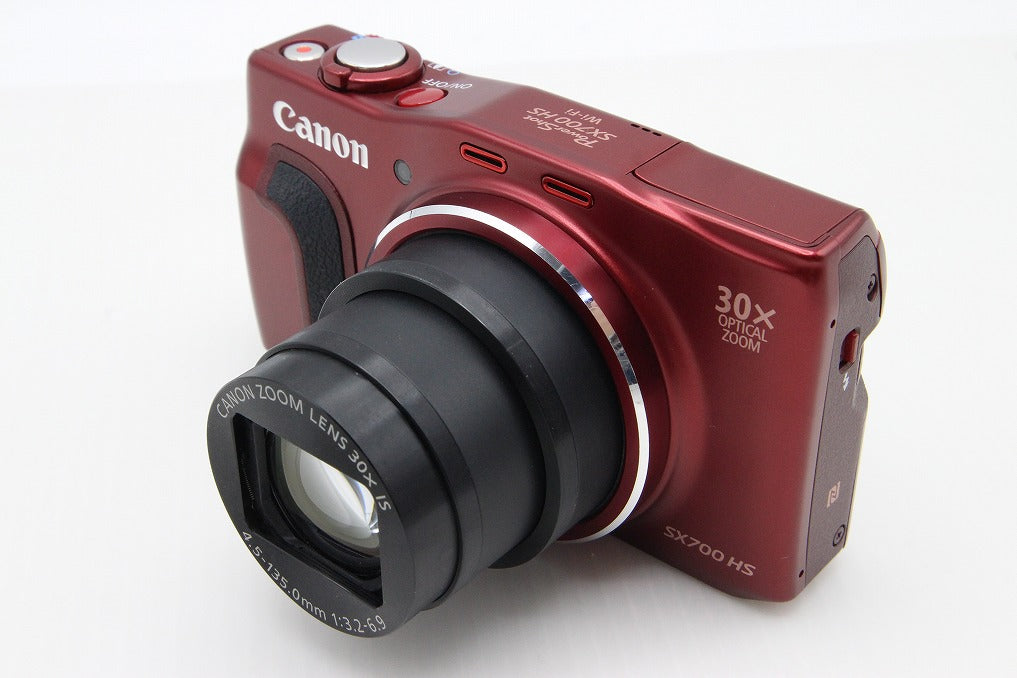 美品 Canon キヤノン PowerShot SX700 HS コンパクトデジタルカメラ レッド 260203s