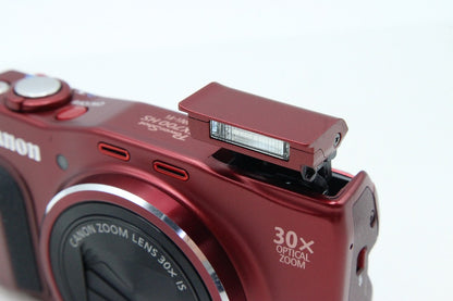 美品 Canon キヤノン PowerShot SX700 HS コンパクトデジタルカメラ レッド 260203s