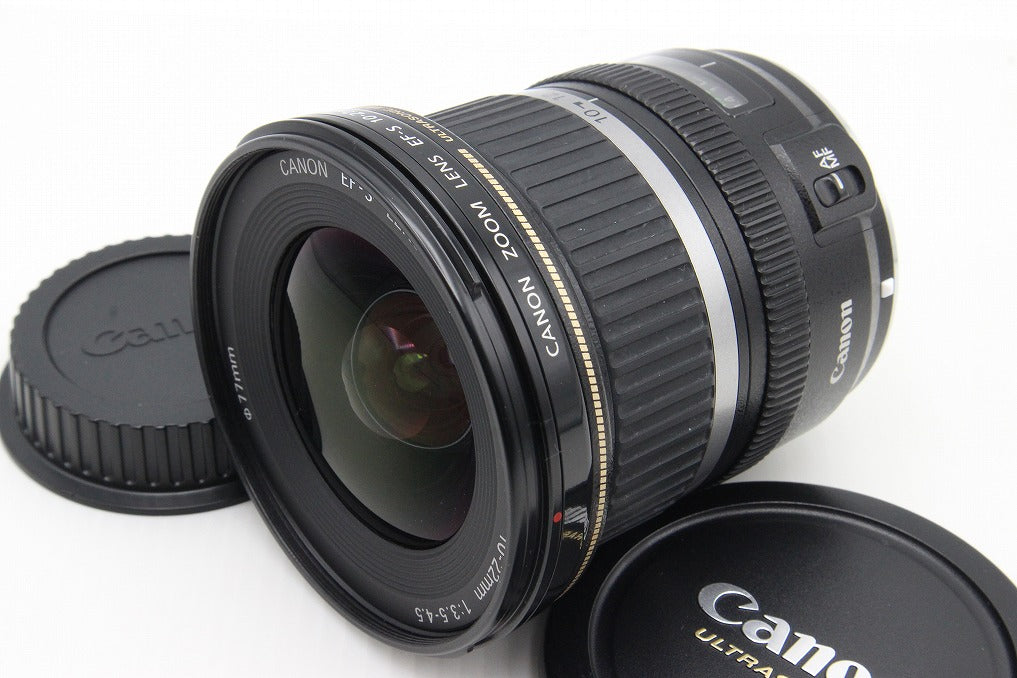 良品 Canon キヤノン EF-S 10-22mm F3.5-4.5 USM APS-C ズームレンズ フード付 260203ad