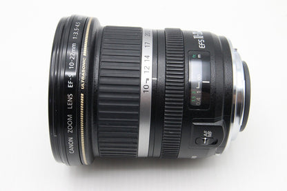 良品 Canon キヤノン EF-S 10-22mm F3.5-4.5 USM APS-C ズームレンズ フード付 260203ad