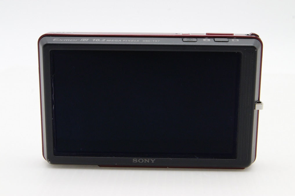 良品 SONY ソニー Cyber-shot DSC-TX7 コンパクトデジタルカメラ レッド 260204a