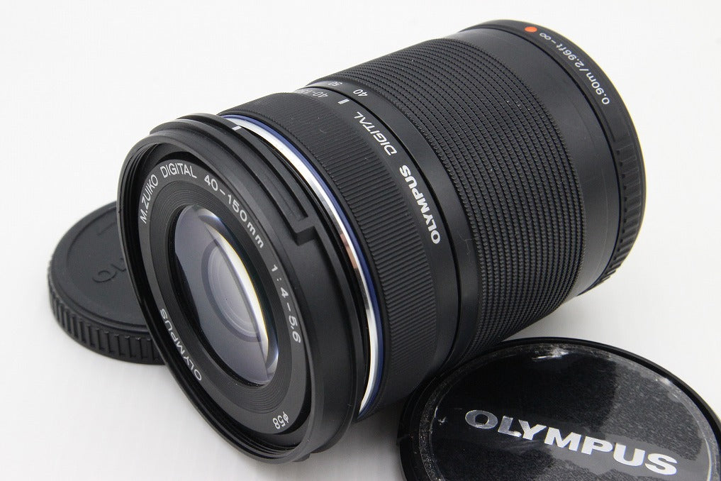 良品 OLYMPUS オリンパス M.ZUIKO DIGITAL ED 40-150mm F4-5.6 R マイクロフォーサーズ ズームレンズ ブラック 260203x