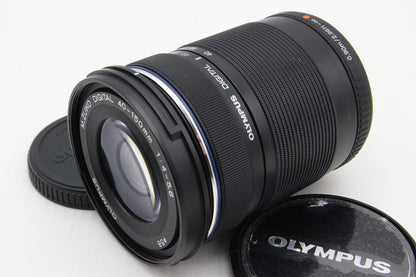 良品 OLYMPUS オリンパス M.ZUIKO DIGITAL ED 40-150mm F4-5.6 R マイクロフォーサーズ ズームレンズ ブラック 260203x