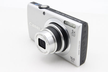 美品 Canon キヤノン PowerShot A2400 IS コンパクトデジタルカメラ シルバー 260203y