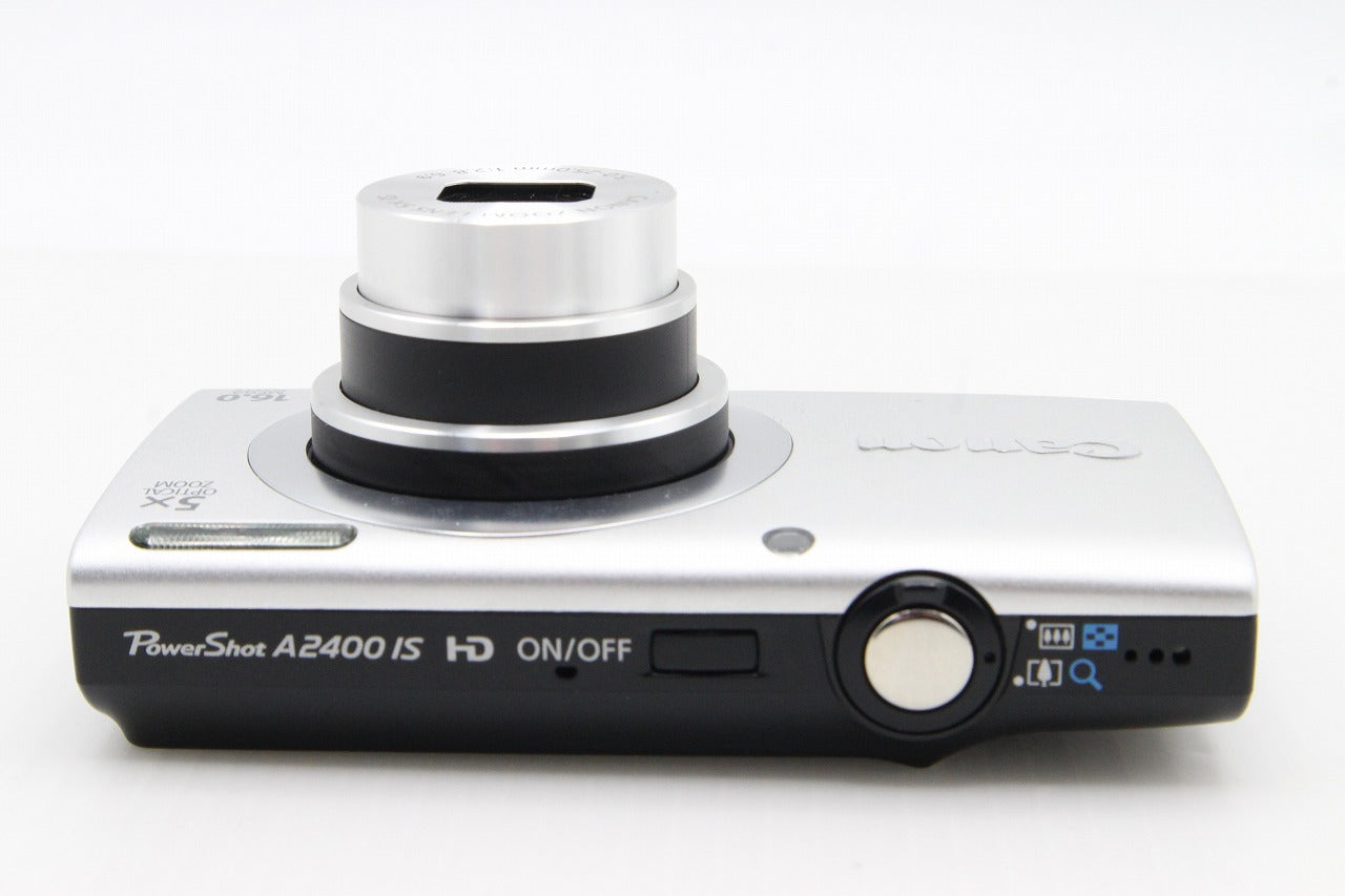 美品 Canon キヤノン PowerShot A2400 IS コンパクトデジタルカメラ シルバー 260203y
