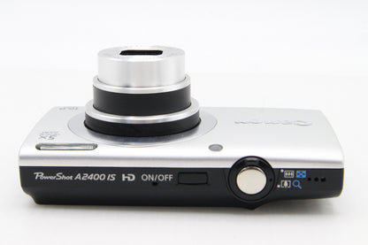 美品 Canon キヤノン PowerShot A2400 IS コンパクトデジタルカメラ シルバー 260203y