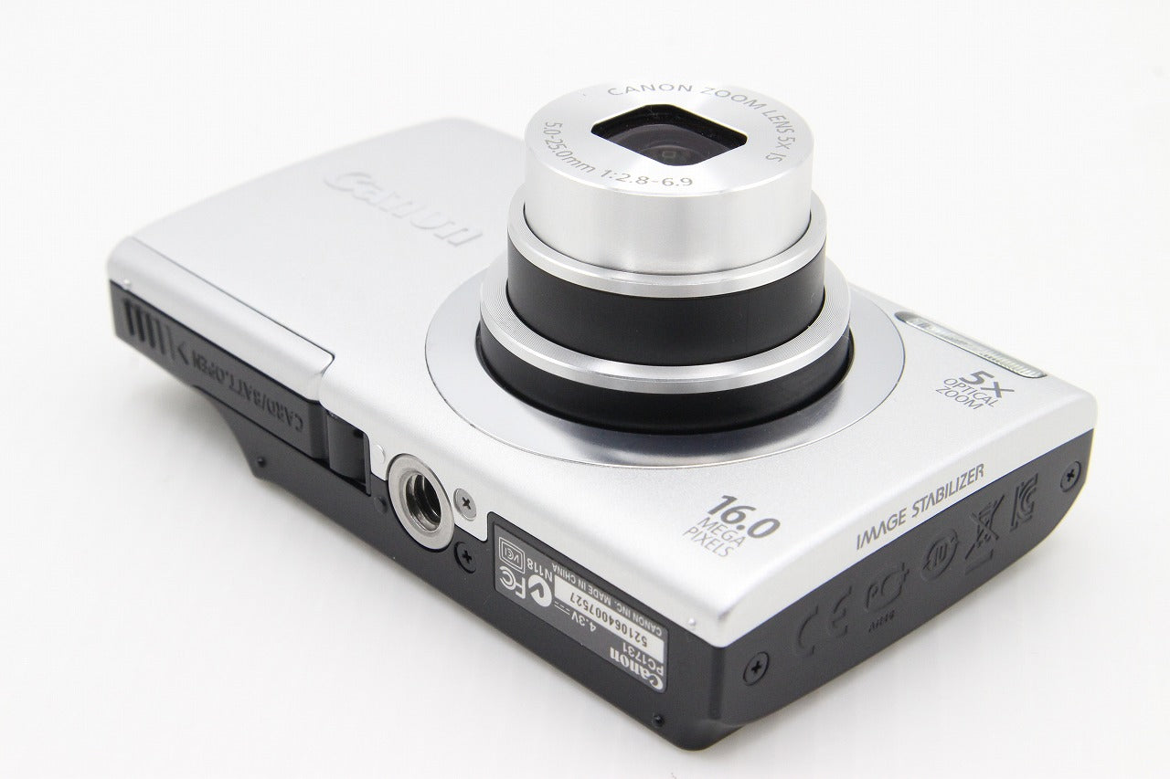 美品 Canon キヤノン PowerShot A2400 IS コンパクトデジタルカメラ シルバー 260203y