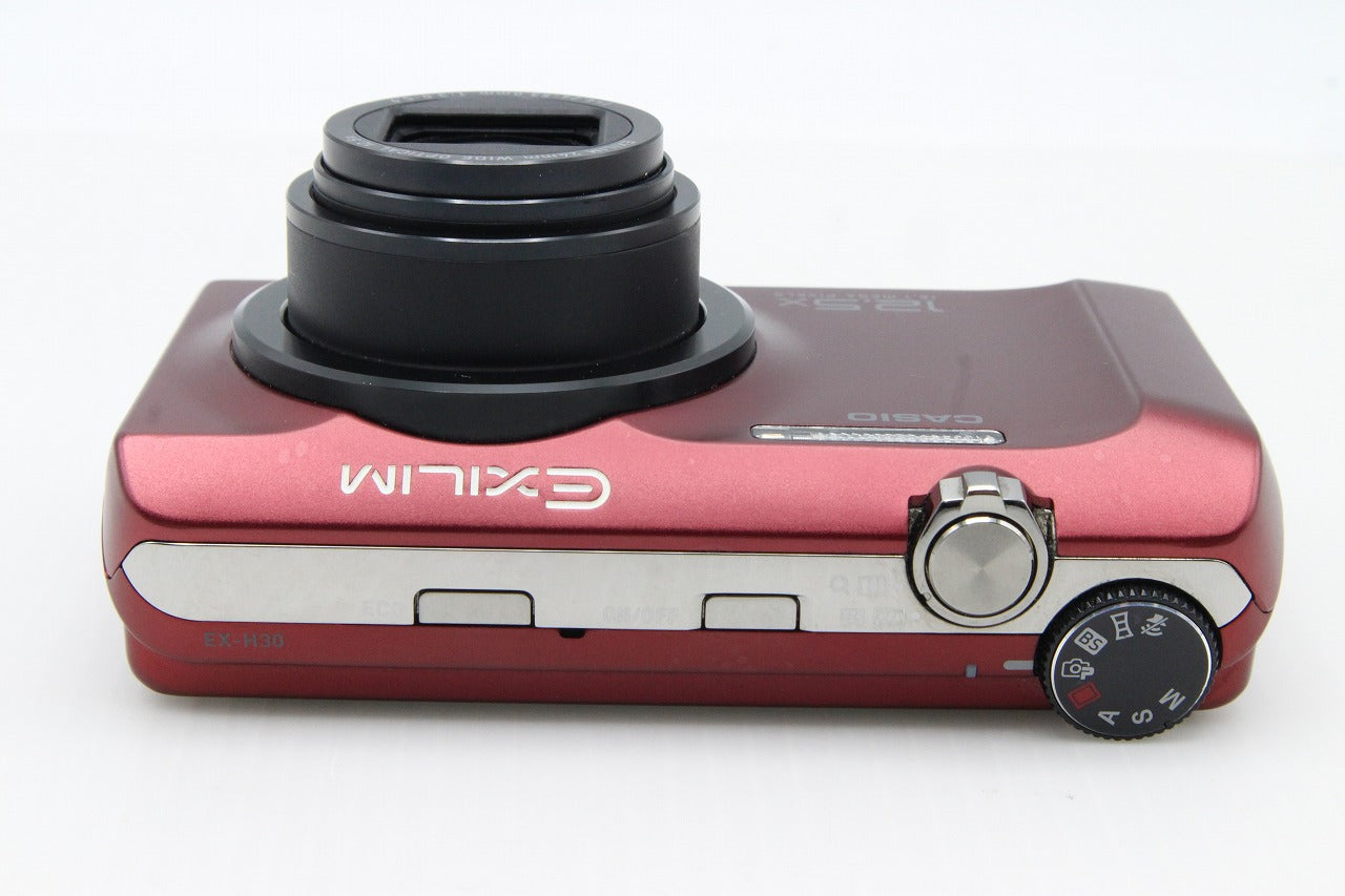 良品 CASIO カシオ EXILIM EX-H30 コンパクトデジタルカメラ レッド 260204h