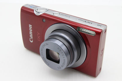 良品 Canon キヤノン IXY 150 コンパクトデジタルカメラ レッド 元箱付 260203e