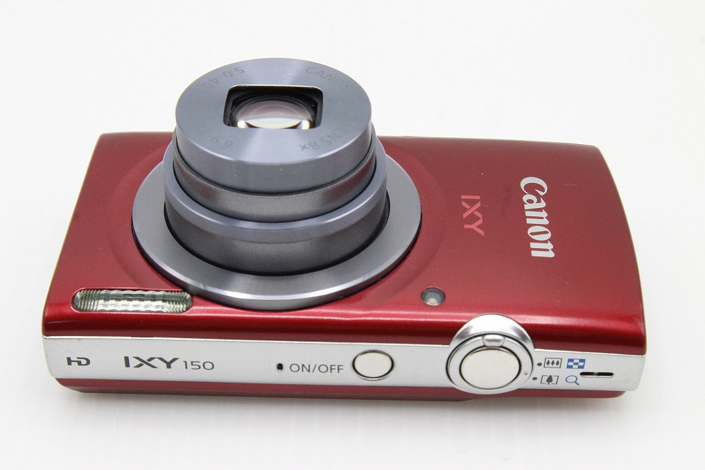 良品 Canon キヤノン IXY 150 コンパクトデジタルカメラ レッド 元箱付 260203e