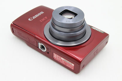 良品 Canon キヤノン IXY 150 コンパクトデジタルカメラ レッド 元箱付 260203e