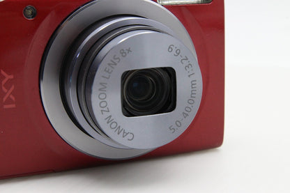良品 Canon キヤノン IXY 150 コンパクトデジタルカメラ レッド 元箱付 260203e