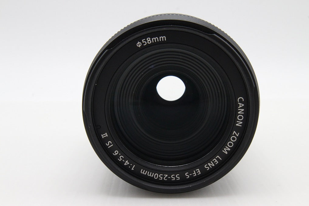 良品 Canon キヤノン EF-S 55-250mm F4-5.6 IS II APS-C ズームレンズ 260203ae